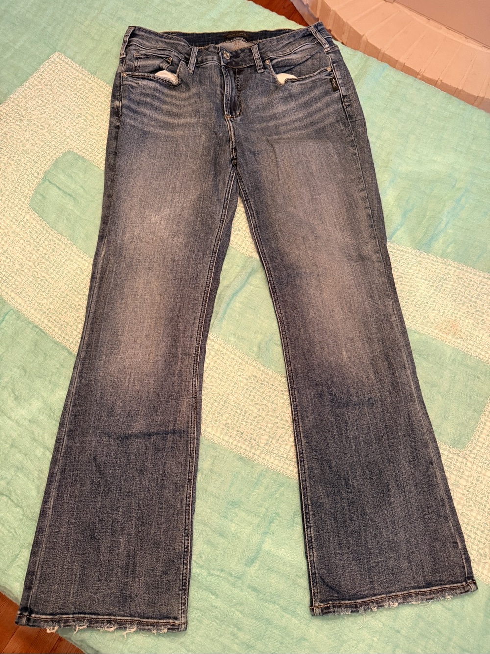 Silver Jeans Women's Faded Blue Bootcut Jeans